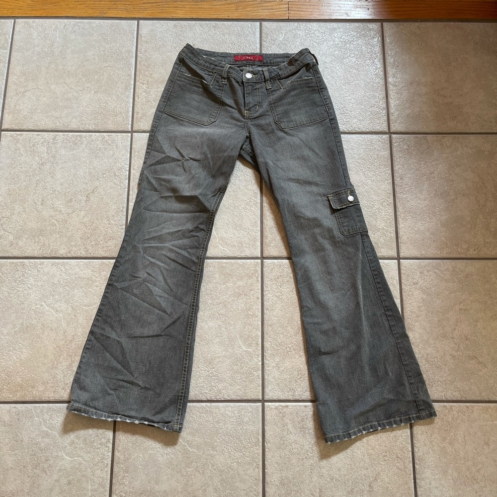 Vintage YMI cargo style low waisted flare jeans